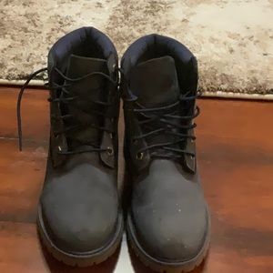 Navy blue timberlands